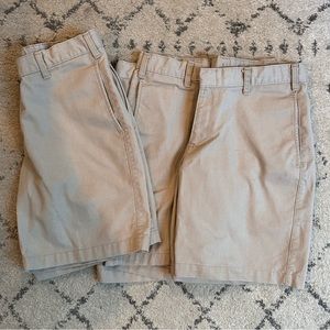 Size 30 Khaki Shorts (3 pairs)